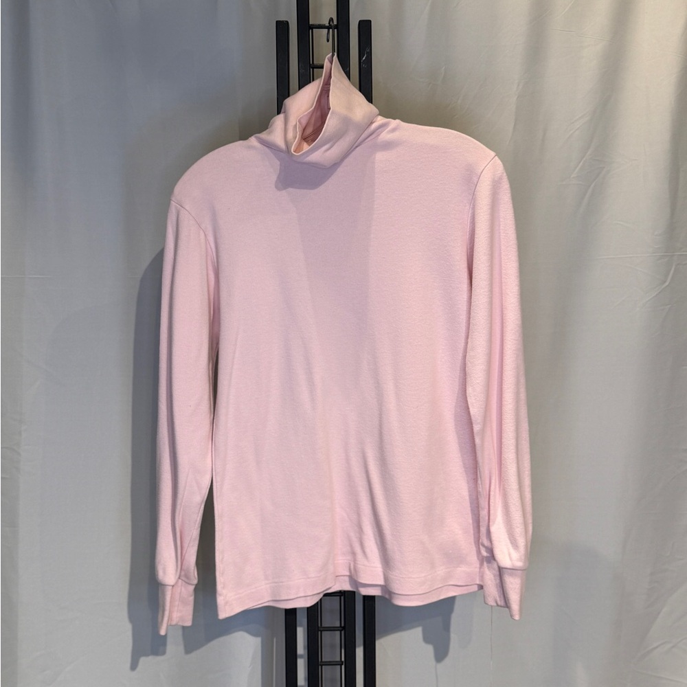 Lands' End Light Pink Cowl Neck Sweater